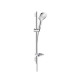 Душевой гарнитур Hansgrohe Raindance Select E 120 3jet со штангой 650 мм и шлангом 1600 мм хром/белый 26620400
