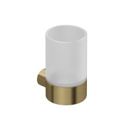 Стакан с держателем Kludi VELA R 72х92х119 мм Brushed Gold 58975N0