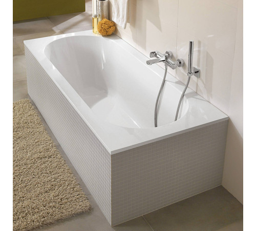 Ванна встраиваемая прямоугольная Villeroy & Boch Oberon 180x80x47 см Quaryl с ножками белый UBQ180OBE2V-01