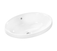 Раковина встраиваемая Hansgrohe Xuniva D 550х400 мм с переливом белый 60156450