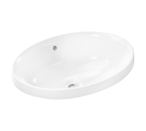 Раковина встраиваемая Hansgrohe Xuniva D 550х400 мм с переливом белый 60156450