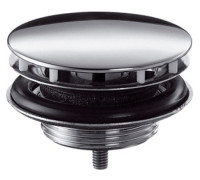 Донный клапан Hansgrohe 1 1/4 с фиксированной крышкой хром 50001000