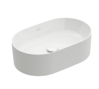 Раковина накладная Villeroy & Boch Collaro 560х360х145 мм альпийский белый 4A195601