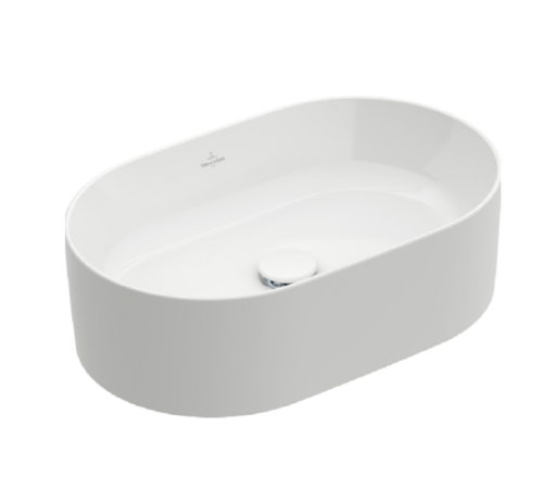 Раковина накладная Villeroy & Boch Collaro 560х360х145 мм альпийский белый 4A195601