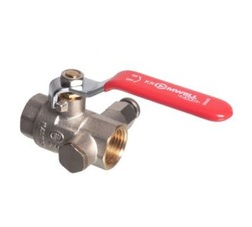 Кран шаровой Kromwell Grand с дренажем 1/2 ВР-ВР усиленный рычаг EU.YT1016032 12_k