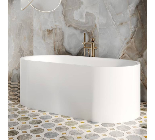 Ванна отдельностоящая Salini Perla 170х80 см S-Sense белый матовый 1049101M