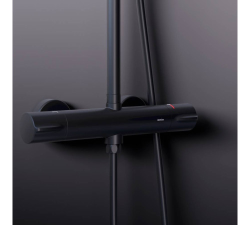 Душевая система Damixa Scandinavian Pure с термостатом черный матовый 936800300