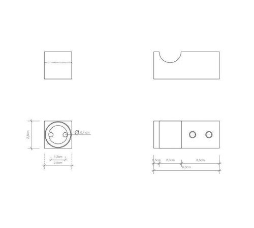 Крючок Decor Walther Corner HAK4 подвесной хром 0562200