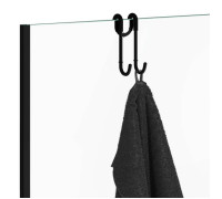 Крючок для душевой кабины Decor Walther DH 1 двойной черный матовый 0900660