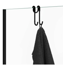 Крючок для душевой кабины Decor Walther DH 1 двойной черный матовый 0900660