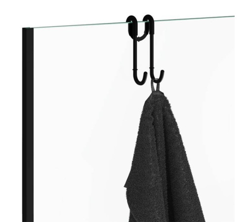 Крючок для душевой кабины Decor Walther DH 1 двойной черный матовый 0900660