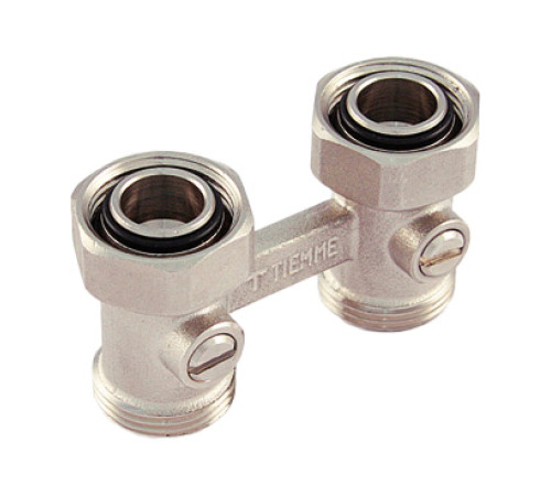 Узел нижнего подключения радиатора Tiemme 3/4 x 50 мм двухтрубный 3390001