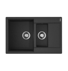 Кухонная мойка Omoikiri Daisen 78-2-BL Artgranit 78х51 см черный 4993334