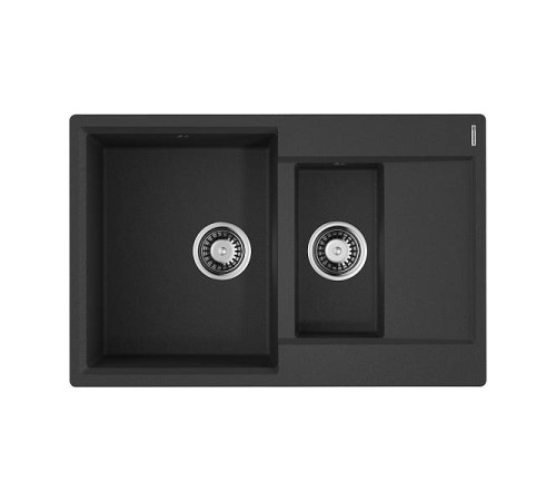 Кухонная мойка Omoikiri Daisen 78-2-BL Artgranit 78х51 см черный 4993334