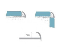 Профиль для плитки ПВХ внешний Cezar 7 мм салатовый S122