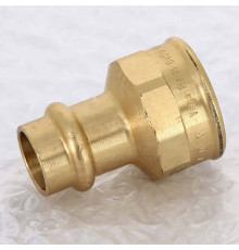 Муфта переходная пресс-В Viega Sanpress бронза 15х3/4 298098