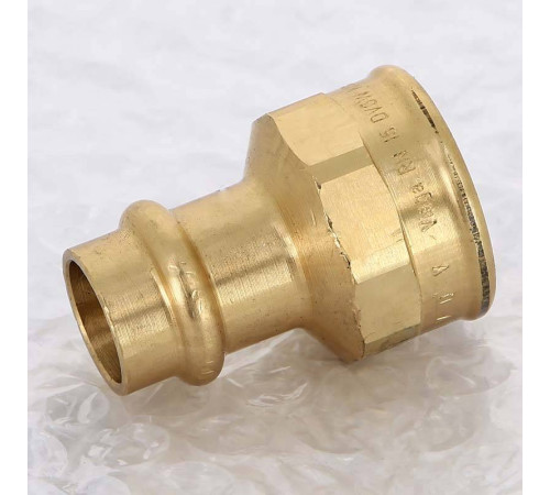 Муфта переходная пресс-В Viega Sanpress бронза 15х3/4 298098