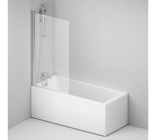 Шторка для ванны AM.PM Gem 80х140 см поворотная W90BS-D080-140CT