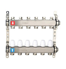 Комплект коллекторов Gappo G428 нержавеющая сталь 1 на 6 выходов 3/4 EK G428-6
