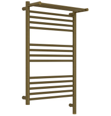 Полотенцесушитель электрический Сунержа Богема 3.1 с полкой 500х800 мм правый состаренная бронза браш 05-6007-8050