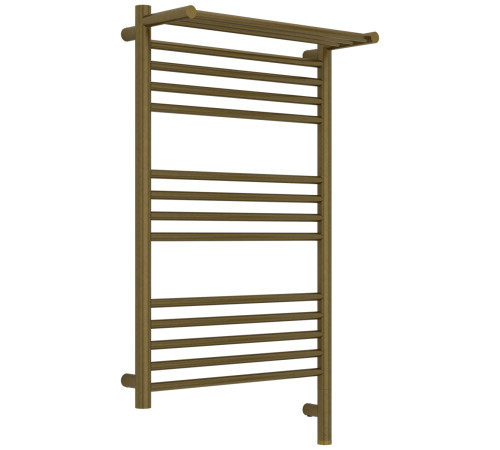 Полотенцесушитель электрический Сунержа Богема 3.1 с полкой 500х800 мм правый состаренная бронза браш 05-6007-8050