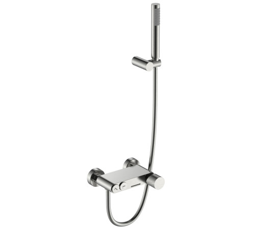 Смеситель для ванны Boheme Stick Touch с душевым комплектом матовый никель 123-NB.2