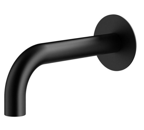 Излив для ванны настенный Plumberia Selection IXO 21 см черный матовый SPT0058NO