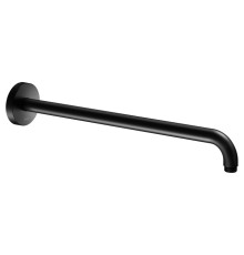 Держатель для верхнего душа настенный Keuco Universal 462 мм с круглым отражателем черный матовый 51688 370400