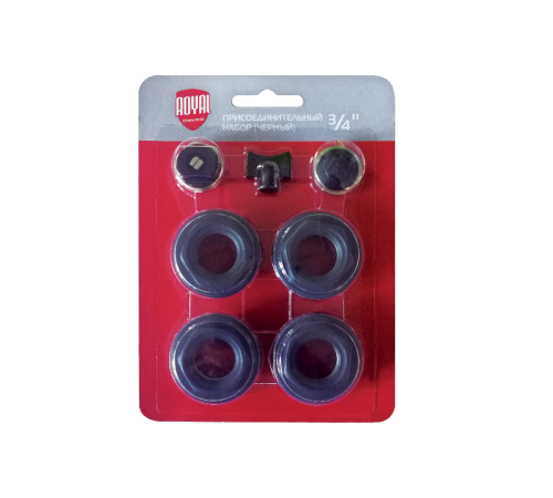 Набор присоединительный Royal Thermo 3/4 Black RTE 07.0004