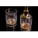 Дозатор для жидкого мыла Boheme Royal Cristal настольный хром черный кристалл 10929-CR-B