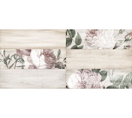 Вставка декоративная Cersanit Provans рельефная многоцветная 20x44 см PH2G451