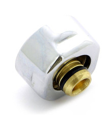 Соединитель для металлопластиковой трубы Carlo Poletti 16х2.25 мм хром A58503B