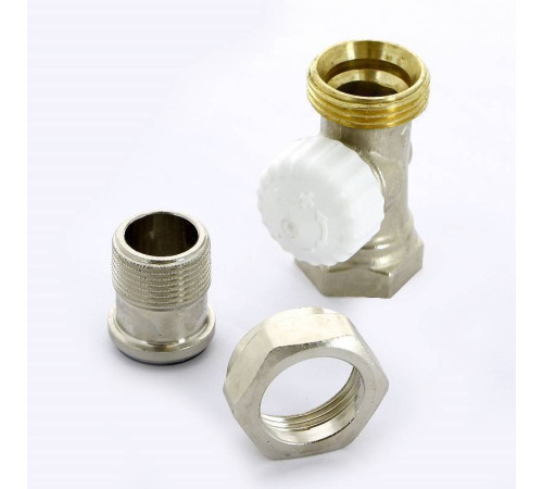 Вентиль термостатический Uni-Fitt прямой HB 1/2 никелированный 160N2000