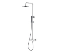Душевая стойка Boheme Stick с верхним душем 30х57х112.5 см белый/хром 128-WCR.2