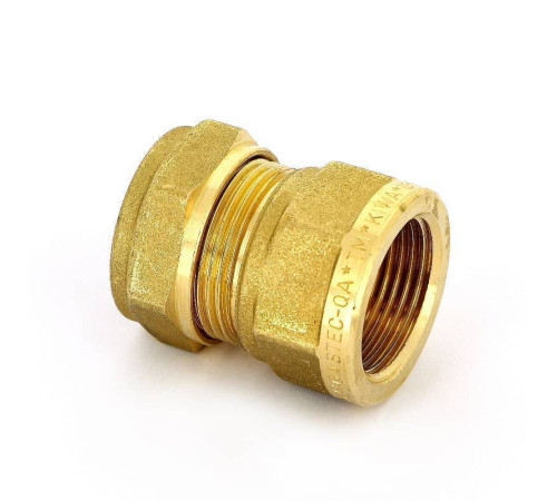 Муфта обжимная Tiemme 1100 22 мм х 3/4 ВР латунная 1000007