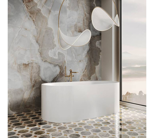 Ванна отдельностоящая Salini Perla 170х80 см S-Sense белый матовый 1049101M