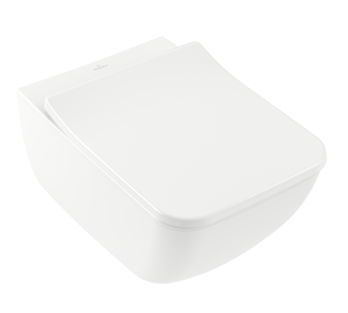 Унитаз подвесной Villeroy & Boch Venticello 375x560 мм CeramicPlus альпийский белый 4611R0R1