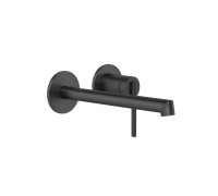 Смеситель для раковины Gessi Ingranaggio встраиваемый излив 185 мм внешняя часть Black XL 63583#299