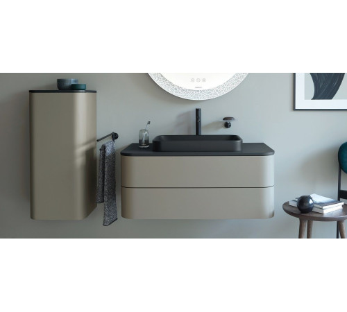 Раковина накладная Duravit Happy D.2 Plus 600х460 мм антрацит матовый 2360601300