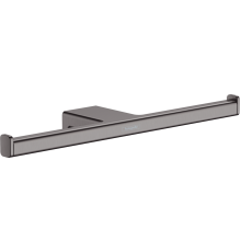 Держатель запасного рулона туалетной бумаги hansgrohe AddStoris двойной шлифованный черный хром 41748340