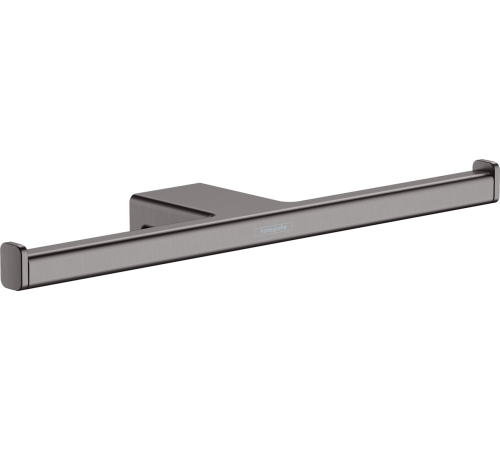 Держатель запасного рулона туалетной бумаги hansgrohe AddStoris двойной шлифованный черный хром 41748340