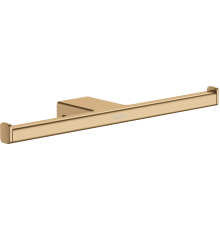 Держатель запасного рулона туалетной бумаги hansgrohe AddStoris двойной шлифованная бронза 41748140