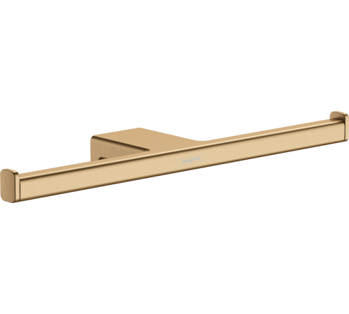 Держатель запасного рулона туалетной бумаги hansgrohe AddStoris двойной шлифованная бронза 41748140