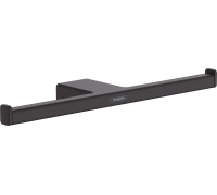 Держатель запасного рулона туалетной бумаги hansgrohe AddStoris двойной матовый черный 41748670