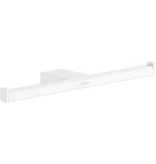 Держатель запасного рулона туалетной бумаги двойной Hansgrohe AddStoris белый матовый 41748700