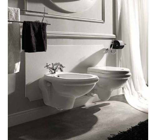 Биде подвесное Kerasan Retro 52х38 см 1 отверстие белое 102601*1