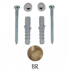 Комплект вертикальных крепежей SIMAS для унитаза и биде бронза F90br