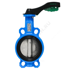 Затвор дисковый поворотный TECOFI Tecfly межфланцевый PN16 DN65 диск чугун манжета EPDM с рукояткой VPG444802EP0065