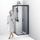 Душевое ограждение AM.PM Gem 100x80 см без поддона W93G-404-100280-BT