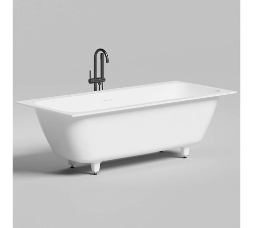 Ванна встраиваемая на ножках Salini Orlanda Axis Kit 180х80х60 см UpDown S-Sense белый глянцевый 103312G